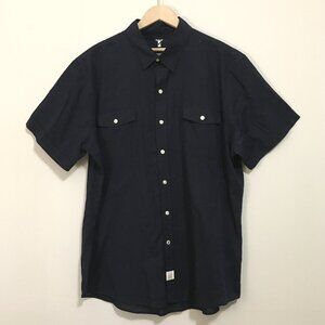 Izod Seaside Poplin 100% Cotton Button Down Shirt - Coastal Preppy Summer Top